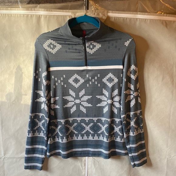 Alp-N-Rock Tops - Alp-N-Rock Snowflake Zip-up Pullover Size S